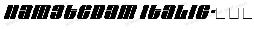 Hamstedam Italic字体转换
